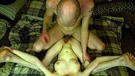 she grabs that huge cock and shoves it right in!