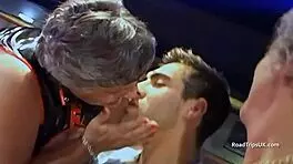 Nervous guy stammers, My first granny hookup was wild! 😲