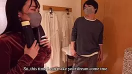 Japanese couple bathes in shower on valentines day