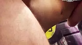 I picked up a cute German teen for outdoor POV sex on the street