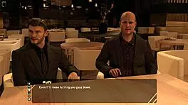 Stunning Long-Haired Brunette Discusses Old Days in Taboo Hentai 3D Game.