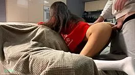 Fan wishes squirting pussy from santa