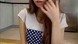 barely legal girl masturbates with toys in kitchen, wanna join?