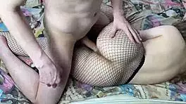 Hot bitch loves when i cum on her pantyhose