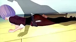 I am the female teacher needing energy in 3d hentai masturbation