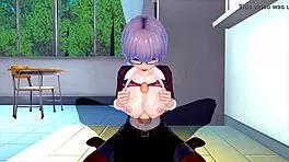 I am the female teacher needing energy in 3d hentai masturbation