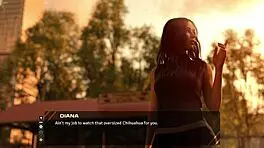 Stunning Long-Haired Brunette Discusses Old Days in Taboo Hentai 3D Game.