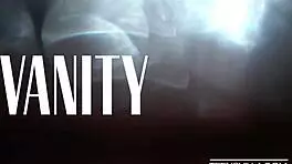 vanity and blake blossom get suggestive blowjob from seth gamble's big cock in pov. teasing with small tits and big ass.