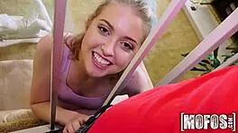 Chloe Couture, teen with natural tits, gets hardcore action on Mofos patrol