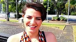 Tourist matches with beautiful Clara Lady Snow Brasil 😍