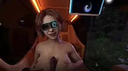 Intense Cowgirl Riding on Train.