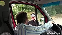 Young 18+ Officer Roleplay with Big Tits Sucking and Bent Over Fucking in Hairless Reality