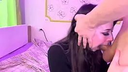 Sharing Monster Cock in Sloppy Rough Deepthroat with Dirty Talk