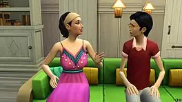 Mom Plays Game With Teen, Then Fucks Him In Anal Assfucking Cumshot