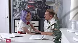 mia cheers takes two cocks in her skinny teen ass 😈