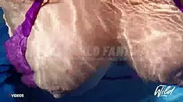 busty pinay showin’ off huge tits by pool, oops