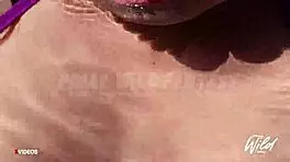 busty pinay showin’ off huge tits by pool, oops