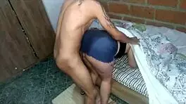 madrastra trapped under mattress while fixing her bed