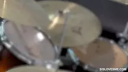 Kitty Carrera Sucks Step Bro's Hard Cock Deepthroat.