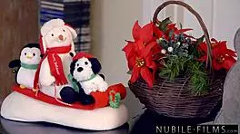 Christmas special with sexy Santa and teen in fun episode.