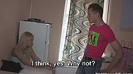 Lindsey Olsen Takes Double Cumshot And Gets Paid For Shaved Pussy Hardcore