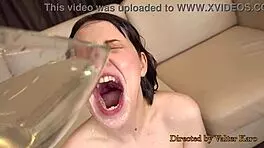 piss drink dp sandy 2 monster cocks in ass