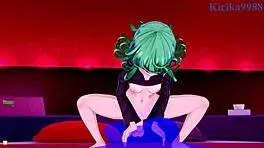 want to see tatsumaki and fubuki with old man in intense hentai sex?