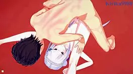 Emilia, Rem, and Subaru Natsuki in Wild 3D Hentai Creampie Action