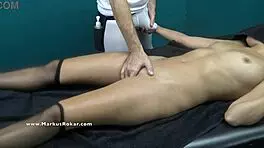 Massage Japanese Petite Asian Woman With Wet Masturbation Close-Up