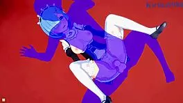 Emilia, Rem, and Subaru Natsuki in Wild 3D Hentai Creampie Action