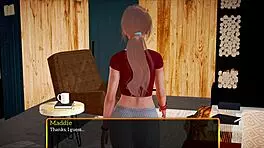 My New Family Game With Blonde Cartoon