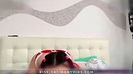 Step sister finds mom's Xmas gift and bangs brother to lose virginity! 🎅