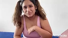 Putalocura - Venezolana gordita Quetzal slams dirty with Torbe and swallows his load in bedroom.