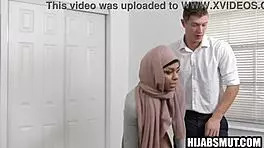 Muslim step sister gets drilled by American step brother