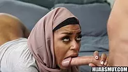 Muslim step sister gets drilled by American step brother