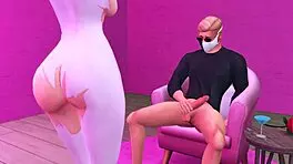 Wife cheats with friend and futanari mistress in 3d blowbang