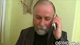 Hey, watch this old fart lick young 18+ pink cookie!