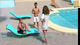 Wife and stepmother in taboo game fuck