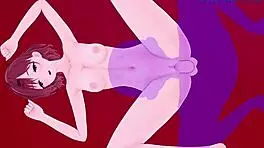 madoka higuchi has intense sex in the idolmaster shiny colors hentai creampie