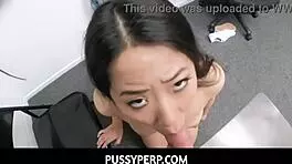 Pussyperp - Officer FORCES Shoplifter Teen 18+ to SUBMIT in Office Fuck