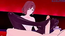 madoka higuchi has intense sex in the idolmaster shiny colors hentai creampie