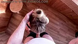 Huge Tits Babe Sucks and Bangs Hard at Party