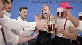 ria sunn gets her clothes ripped in a rough 7on1 deepthroat session with big black cocks