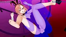 Mikamo neru bunny girl ver and uzawa reisa intense sex - blue archive hentai