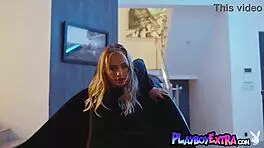 petite naked inked blondie anna claire clouds posing in sexy long boots