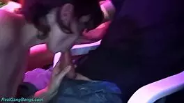 German Mature and Stepdaughter Get Rough Bukkake Banging with Monster Cock