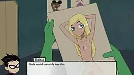 18titans part 14 - blackfire gets naughty