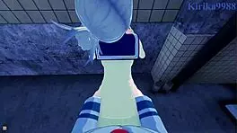 himiko toga and ochako uraraka intense lesbian sex 😍