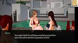 Kinky teen in my new family hentai cartoon adventure