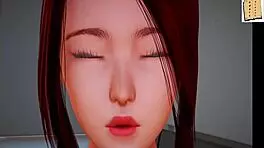 Kinky teen in my new family hentai cartoon adventure